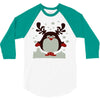 christmas t shirt santa reindeer penguin novelty xmas 3/4 Sleeve Shirt