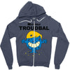 monsieur troudbal Zipper Hoodie