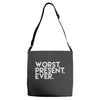 worst present ever Adjustable Strap Totes