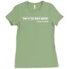 too much bacon funny Ladies Fitted T-Shirt