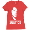 steven seagal out for justice retro Ladies Fitted T-Shirt