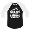 Camper Couple Man White 3/4 Sleeve Shirt