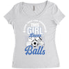 Some Girls Love Diamonds This Girl Loves Balls Women's Triblend Scoop T-shirt