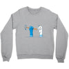 bad sock puppet Crewneck Sweatshirt