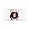 crimson red License Plate