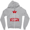 frisk cop leo police wife Zipper Hoodie