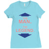 the man   the legend funny Ladies Fitted T-Shirt