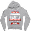 proud daughter dad Zipper Hoodie