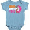 She Wants The D Dunkin Donuts Baby Onesie