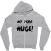 my pen is huge Zipper Hoodie