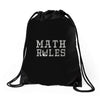 math rules Drawstring Bags