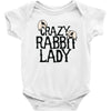crazy rabbit lady Baby Bodysuit