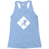 ninja crossing sign Racerback Tank