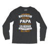 Super Cool Papa Of A Freaking Awesome Grandson Long Sleeve Shirts