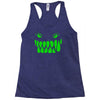 fun monster face, eat, beast, Racerback Tank