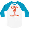 halloween happy hallowine 3/4 Sleeve Shirt