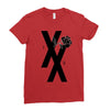 mgk t xx shirt flower black rose Ladies Fitted T-Shirt