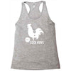cock rides funny Racerback Tank