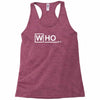 doctor who m.d   vintage retro tv show fan dr Racerback Tank