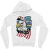 beer eagle graphic Zipper Hoodie