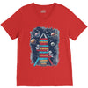 reading rocket ship V-Neck Tee