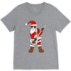 rock star santa claus father christmas V-Neck Tee