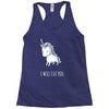 stabby the unicorn Racerback Tank