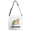 Best Friends Tacos Adjustable Strap Totes