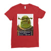 shrek mug shot funny Ladies Fitted T-Shirt