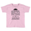 queens are born in january (2) Toddler T-shirt