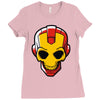 iron skull Ladies Fitted T-Shirt