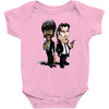 pulp fiction caricature ideal birthday gift present Baby Bodysuit