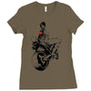 biker girl Ladies Fitted T-Shirt