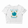 IT'S NEVER A CRIME TO EXIST Franky  One Piece Crop Top