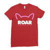 pussy roar - women's march alliance white logo Ladies Fitted T-Shirt
