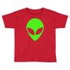 uomo alieno ufo stampa verde fluo divertente mitiche Toddler T-shirt