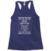 meowy christmas Racerback Tank