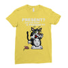 anxious cat Ladies Fitted T-Shirt