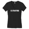 my girlfriend is a sith lord Women's V-Neck T-Shirt