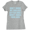dont judge my english setter Ladies Fitted T-Shirt