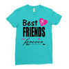 best friends forever Ladies Fitted T-Shirt