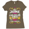 i am a june women Ladies Fitted T-Shirt