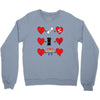 ls lesbian full heart Crewneck Sweatshirt