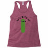 dill with it black logo Racerback Tank