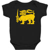 sri lanka international  national country lion sport flag Baby Bodysuit