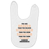 Braver Stronger Smarter Uterine Cancer Awareness Baby Bibs