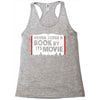 never judge a book by its movie Racerback Tank