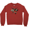 sailor jerry tattoo art military mermaid Crewneck Sweatshirt