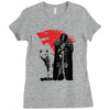 the king and the white wol Ladies Fitted T-Shirt