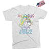unicorns are born in july cute unicorn Exclusive T-shirt